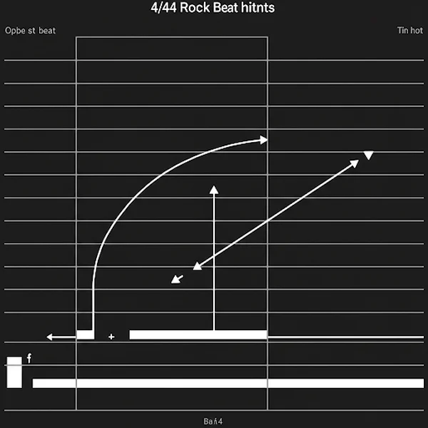 Example graphic of a simple 4/4 virtual drum beat