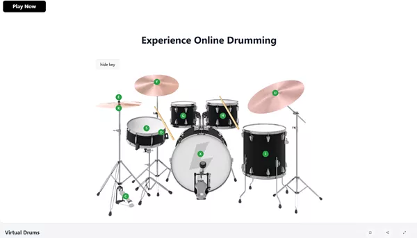 Virtual drums keyboard mapping guide